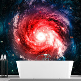 Photo Illuminant Nebula Mural Wallpaper Full Size Wall Art for Accent Wall, Personalized Size Available