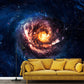 Enormous Photo Simple Mural Wallpaper for Ceiling Decoration with Nebula Design in Orange and Blue Clearhalo 'Wall Decor' 'Wall Mural' 1112800