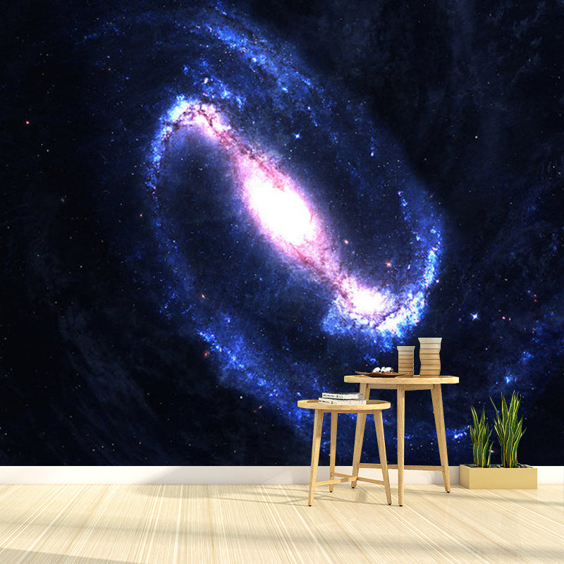 Large Photography Galaxy Mural Wallpaper for Bedroom Decor in Natural Color, Personalized Size Available Purple Clearhalo 'Wall Decor' 'Wall Mural' 1112804