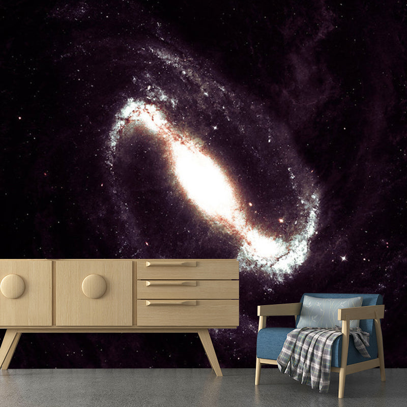 Large Photography Galaxy Mural Wallpaper for Bedroom Decor in Natural Color, Personalized Size Available Brown Clearhalo 'Wall Decor' 'Wall Mural' 1112809