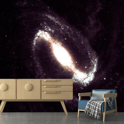 Large Photography Galaxy Mural Wallpaper for Bedroom Decor in Natural Color, Personalized Size Available Brown Clearhalo 'Wall Decor' 'Wall Mural' 1112809