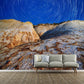 Nordic Star and Mountain Mural in Blue and Brown Living Room Decorative Wall Art, Custom-Made Clearhalo 'Wall Decor' 'Wall Mural' 1112855