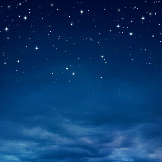 Large Photo Stars Wall Mural for Coffee Shop Decoration in Blue, Made to Measure Clearhalo 'Wall Decor' 'Wall Mural' 1114037