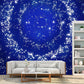 Full Size Nebula Wall Art for Children Starry Sky Wall Mural in Blue, Moisture-Resistant Clearhalo 'Wall Decor' 'Wall Mural' 1114096