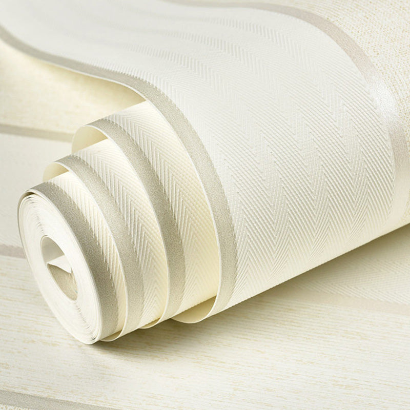 Simplicity Wall Covering in Soft Color Vertical Stripe Wallpaper Roll, 20.5"W x 31'L Clearhalo 'Modern wall decor' 'Modern' 'Wallpaper' Wall Decor' 1114682