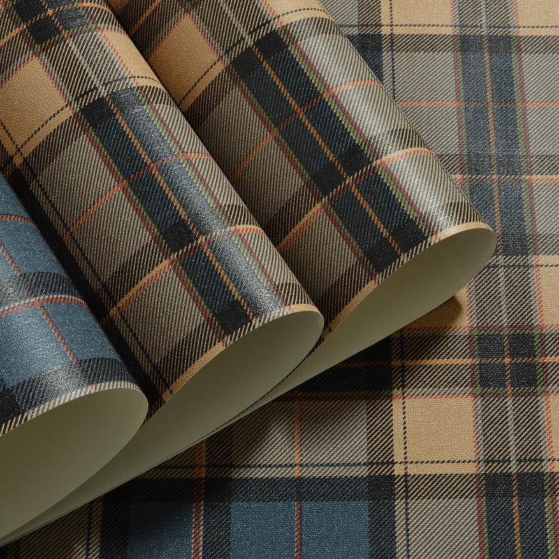 Lattice Design Wall Decor in Soft Color Non-Woven Fabric Wallpaper for Study Room, 33' by 20.5" Clearhalo 'Country wall decor' 'Rustic' 'Wallpaper' Wall Decor' 1116388