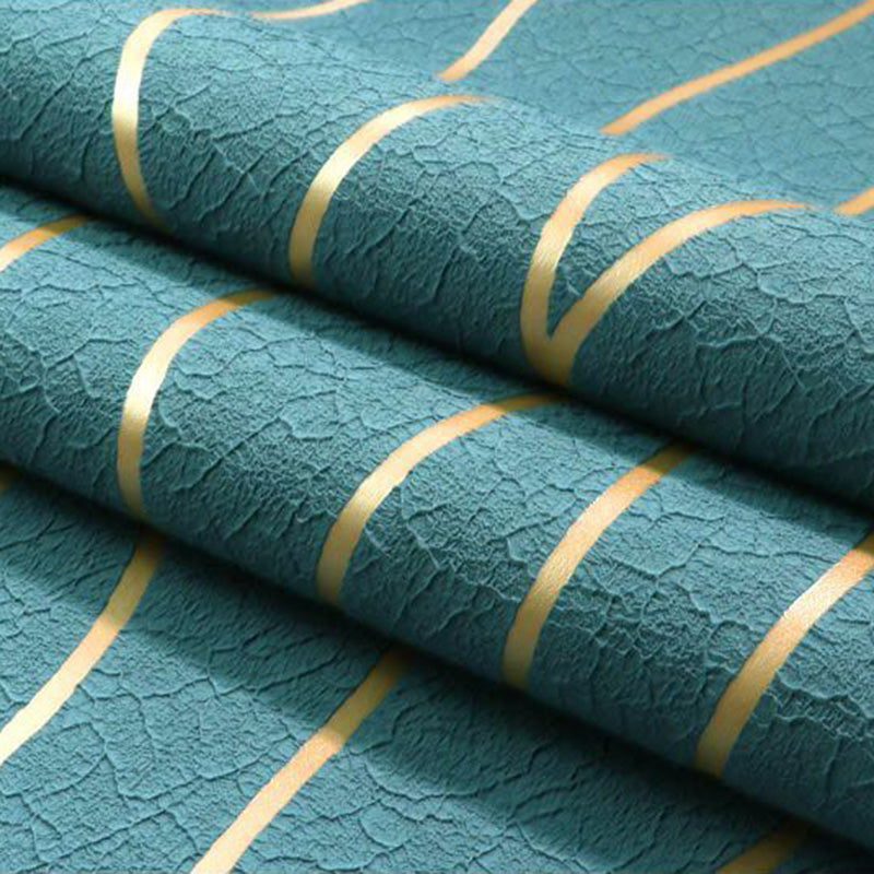 31' x 20.5" Simplicity Wallpaper Roll in Soft Color Lines Flock Wall Decor, Non-Pasted Clearhalo 'Modern wall decor' 'Modern' 'Wallpaper' Wall Decor' 1116540