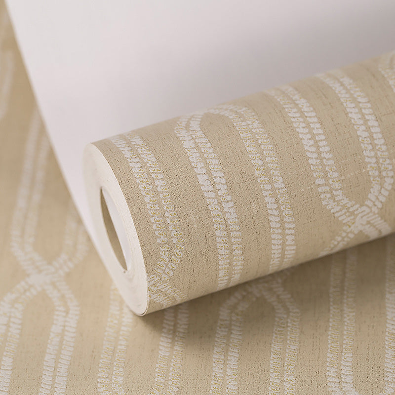 20.5" x 33' Geometries Wallpaper Roll for Living Room Stripe Wall Decor in Pastel Color, Stain-Resistant Clearhalo 'Modern wall decor' 'Modern' 'Wallpaper' Wall Decor' 1116634