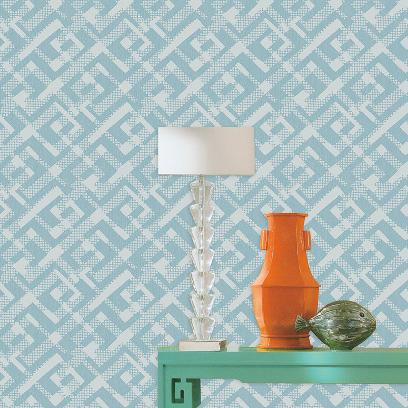 Nordic Geometries Wallpaper Roll for Accent Wall, Natural Color, 33-foot x 20.5-inch Green Clearhalo 'Modern wall decor' 'Modern' 'Wallpaper' Wall Decor' 1116699