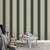 Vertical Stripe Wallpaper Roll for Bedroom Decor 33' x 20.5" Wall Covering in Natural Color, Stain-Resistant Dark Blue Clearhalo 'Modern wall decor' 'Modern' 'Wallpaper' Wall Decor' 1116783