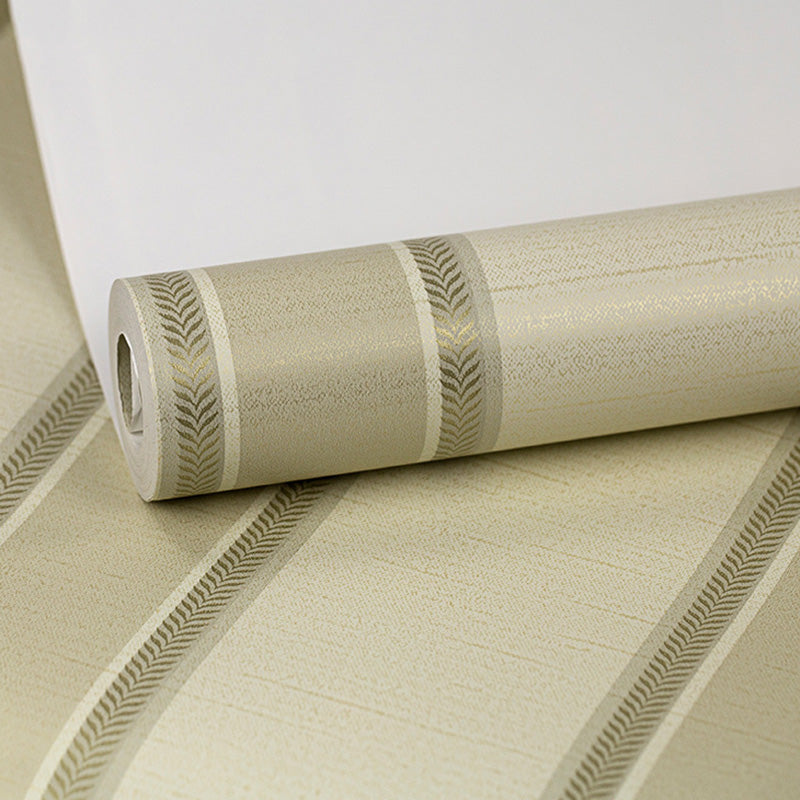 Vertical Stripe Wallpaper Roll for Bedroom Decor 33' x 20.5" Wall Covering in Natural Color, Stain-Resistant Clearhalo 'Modern wall decor' 'Modern' 'Wallpaper' Wall Decor' 1116793