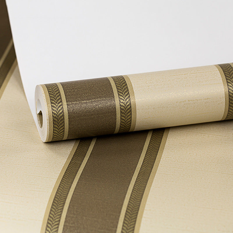Vertical Stripe Wallpaper Roll for Bedroom Decor 33' x 20.5" Wall Covering in Natural Color, Stain-Resistant Clearhalo 'Modern wall decor' 'Modern' 'Wallpaper' Wall Decor' 1116796