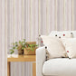 57.1 sq ft. Nordic Wallpaper Roll for Guest Room Decoration with Vertical Stripe Design in Neutral Color Purple-Pink Clearhalo 'Modern wall decor' 'Modern' 'Wallpaper' Wall Decor' 1116801