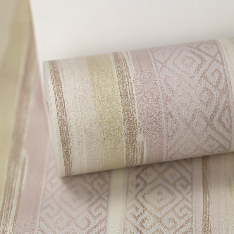57.1 sq ft. Nordic Wallpaper Roll for Guest Room Decoration with Vertical Stripe Design in Neutral Color Clearhalo 'Modern wall decor' 'Modern' 'Wallpaper' Wall Decor' 1116802