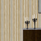 57.1 sq ft. Nordic Wallpaper Roll for Guest Room Decoration with Vertical Stripe Design in Neutral Color Gold-Brown Clearhalo 'Modern wall decor' 'Modern' 'Wallpaper' Wall Decor' 1116807