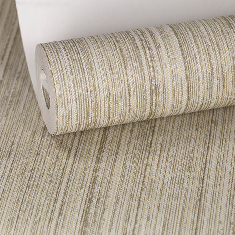 Vertical Stripe Wallpaper for Living Room Decoration in Natural Color, 20.5 in x 33 ft, Non-Pasted Clearhalo 'Modern wall decor' 'Modern' 'Wallpaper' Wall Decor' 1116821