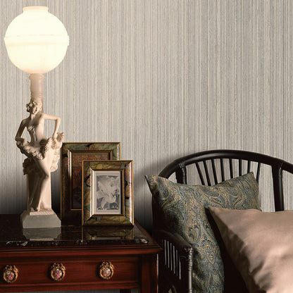 Water-Resistant Latitudinal Stripe Wallpaper Non-Woven Fabric Modern Wall Covering for Dining Room Beige-Coffee Clearhalo 'Modern wall decor' 'Modern' 'Wallpaper' Wall Decor' 1116829