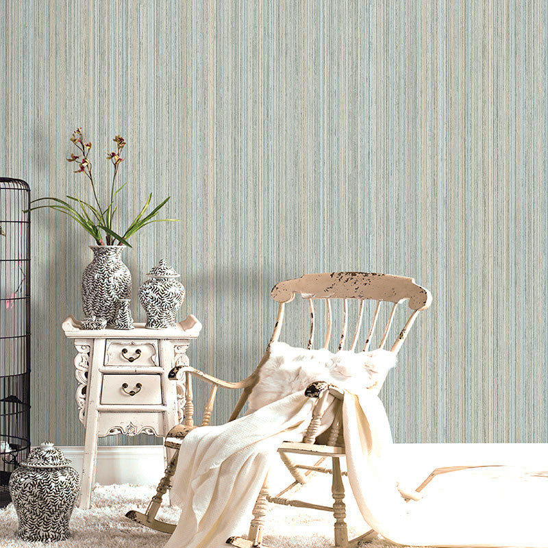 Water-Resistant Latitudinal Stripe Wallpaper Non-Woven Fabric Modern Wall Covering for Dining Room Green Clearhalo 'Modern wall decor' 'Modern' 'Wallpaper' Wall Decor' 1116832
