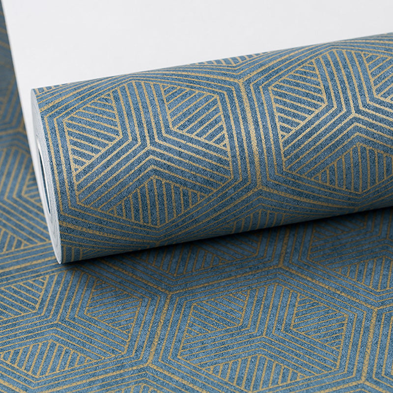 Moisture-Resistant Hexagon Wall Decor 20.5"W x 33'L Minimalist Wallpaper Roll for Living Room Clearhalo 'Modern wall decor' 'Modern' 'Wallpaper' Wall Decor' 1116898