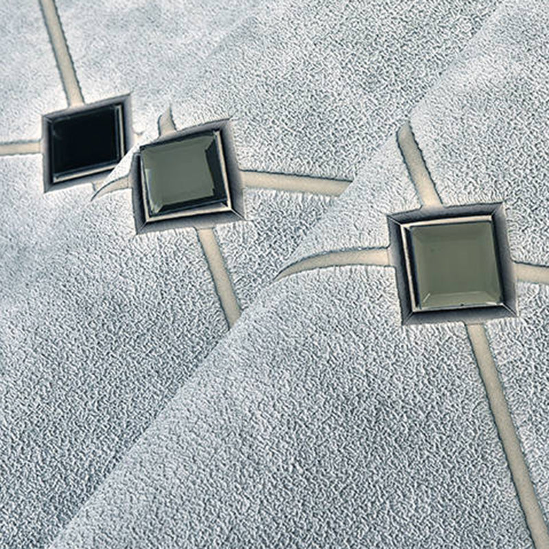 Moisture-Resistant Harlequin Wall Covering 20.5"W x 31'L Nordic Flock Wallpaper Roll for Guest Room Decor Gray-Blue Clearhalo 'Modern wall decor' 'Modern' 'Wallpaper' Wall Decor' 1118033