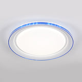 Macaron Modern Circular Ceiling Mount Light Acrylic Undertint LED Ceiling Lamp for Office Blue Clearhalo 'Ceiling Lights' 'Close To Ceiling Lights' 'Close to ceiling' 'Flush mount' Lighting' 112007
