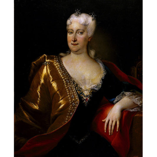 Full Size Elegant Woman Mural for Home Decor Painting Wall Art in Black and Red, Moisture-Resistant