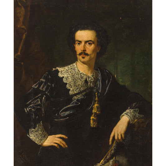 Retro Gentleman Wall Mural Decal in Grey and Black Bedroom Wall Art, Custom Size Available Clearhalo 'Wall Decor' 'Wall Mural' 1121213