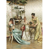 Multi-Colored Elegant Lady Wall Mural Decal Stain-Resistant Wall Art for Living Room Clearhalo 'Wall Decor' 'Wall Mural' 1122421