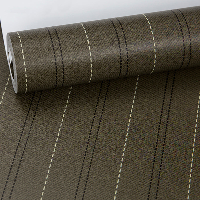 Vertical Stripes Wallpaper Roll for Accent Wall, Neutral Color, 33-foot x 20.5-inch Clearhalo 'Modern wall decor' 'Modern' 'Wallpaper' Wall Decor' 1122600