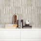 33' x 20.5" Stripes Wallpaper Roll in Natural Color Non-Woven Material Wall Decor for Bedroom, Non-Pasted Light Coffee Clearhalo 'Modern wall decor' 'Modern' 'Wallpaper' Wall Decor' 1122625
