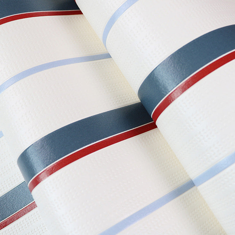 Neutral Color Latitudinal Stripes Wallpaper Roll Moisture-Resistant Wall Covering for Living Room Clearhalo 'Modern wall decor' 'Modern' 'Wallpaper' Wall Decor' 1122701