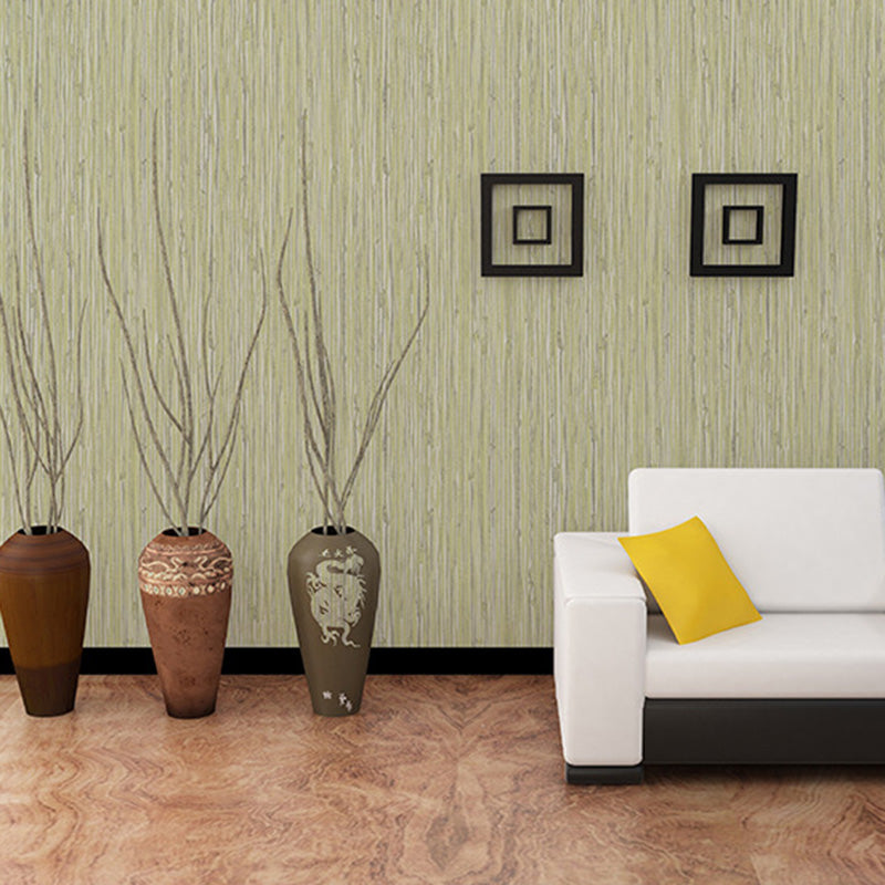 Natural Color Contemporary Wall Covering 20.5" by 33' Wood Look Wallpaper Roll for Home Decoration Green Clearhalo 'Modern wall decor' 'Modern' 'Wallpaper' Wall Decor' 1122934