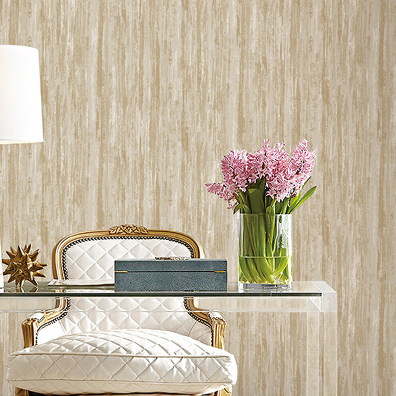 Stain-Resistant Reclaimed Wood Wallpaper 33 ft. x 20.5 in Minimalist Wall Decor for Living Room Brown Clearhalo 'Country wall decor' 'Rustic' 'Wallpaper' Wall Decor' 1122971