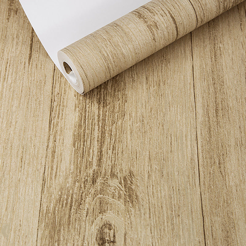 Distressed Wood Wallpaper Roll for Home Decoration, Natural Color, 20.5-inch x 33-foot Clearhalo 'Country wall decor' 'Rustic' 'Wallpaper' Wall Decor' 1123063