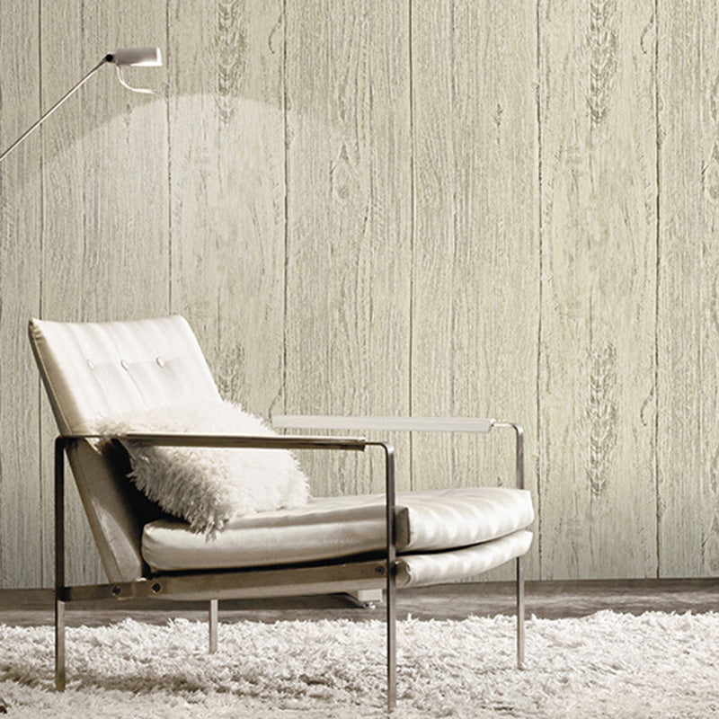 Nordic Faux Wood Wallpaper Roll in Pastel Color Dining Room Decorative Wall Covering, 33' x 20.5" Light Yellow Clearhalo 'Country wall decor' 'Rustic' 'Wallpaper' Wall Decor' 1123105