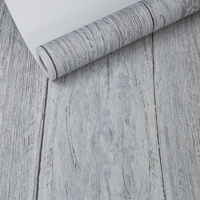 Nordic Faux Wood Wallpaper Roll in Pastel Color Dining Room Decorative Wall Covering, 33' x 20.5" Clearhalo 'Country wall decor' 'Rustic' 'Wallpaper' Wall Decor' 1123109
