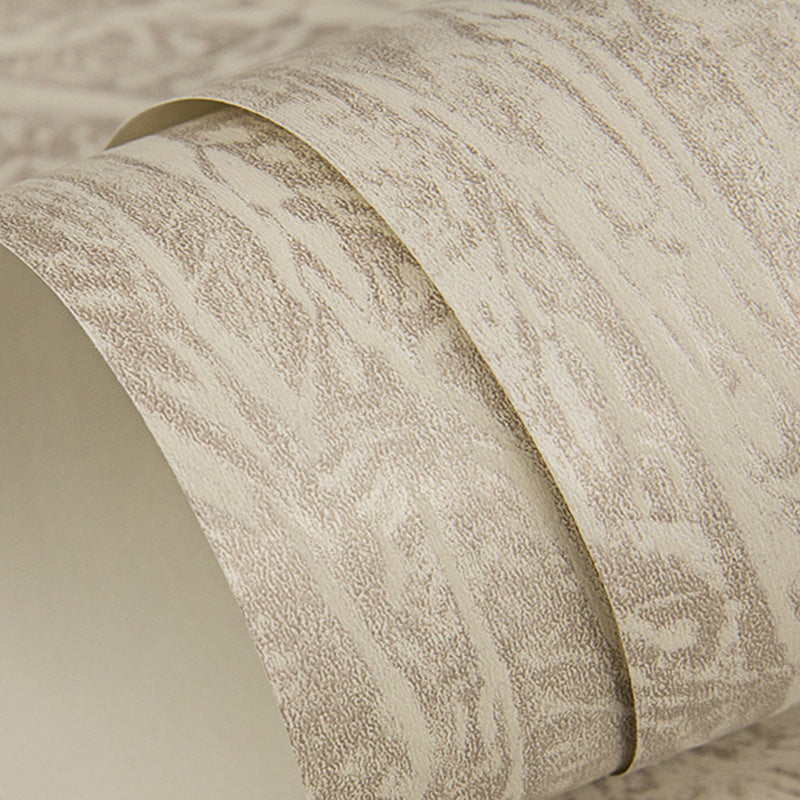 Wood Look Wall Covering 33' by 20.5" Wallpaper for Bedroom Decoration, Non-Pasted Beige Clearhalo 'Country wall decor' 'Rustic' 'Wallpaper' Wall Decor' 1123178