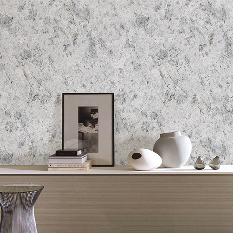 33' x 20.5" Marble Wallpaper for Guest Room Non-Woven Fabric Wall Decor in Light Color, Stain-Resistant Light Blue Clearhalo 'Modern wall decor' 'Modern' 'Wallpaper' Wall Decor' 1123221