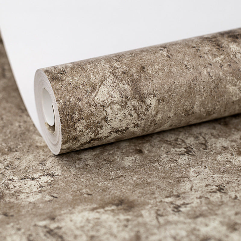 33' x 20.5" Marble Wallpaper for Guest Room Non-Woven Fabric Wall Decor in Light Color, Stain-Resistant Coffee Clearhalo 'Modern wall decor' 'Modern' 'Wallpaper' Wall Decor' 1123224