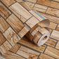 Natural Color Nordic Wall Covering 20.5" by 33' Brickwork Wallpaper Roll for Coffee Shop Clearhalo 'Country wall decor' 'Rustic' 'Wallpaper' Wall Decor' 1123322