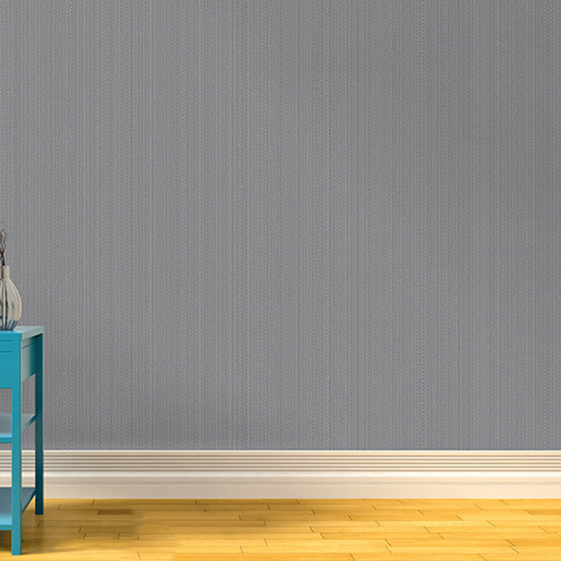 Linen Textured Wall Decor in Neutral Color Non-Woven Fabric Wallpaper for Home, 20.5"W x 33'L Grey Clearhalo 'Modern wall decor' 'Modern' 'Wallpaper' Wall Decor' 1124009
