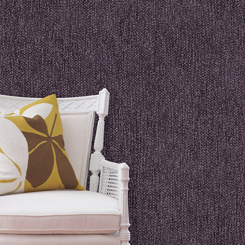 33' x 20.5" Modern Wallpaper Roll for Accent Wall with Textured Surface Design in Neutral Color Purple Clearhalo 'Modern wall decor' 'Modern' 'Wallpaper' Wall Decor' 1124166