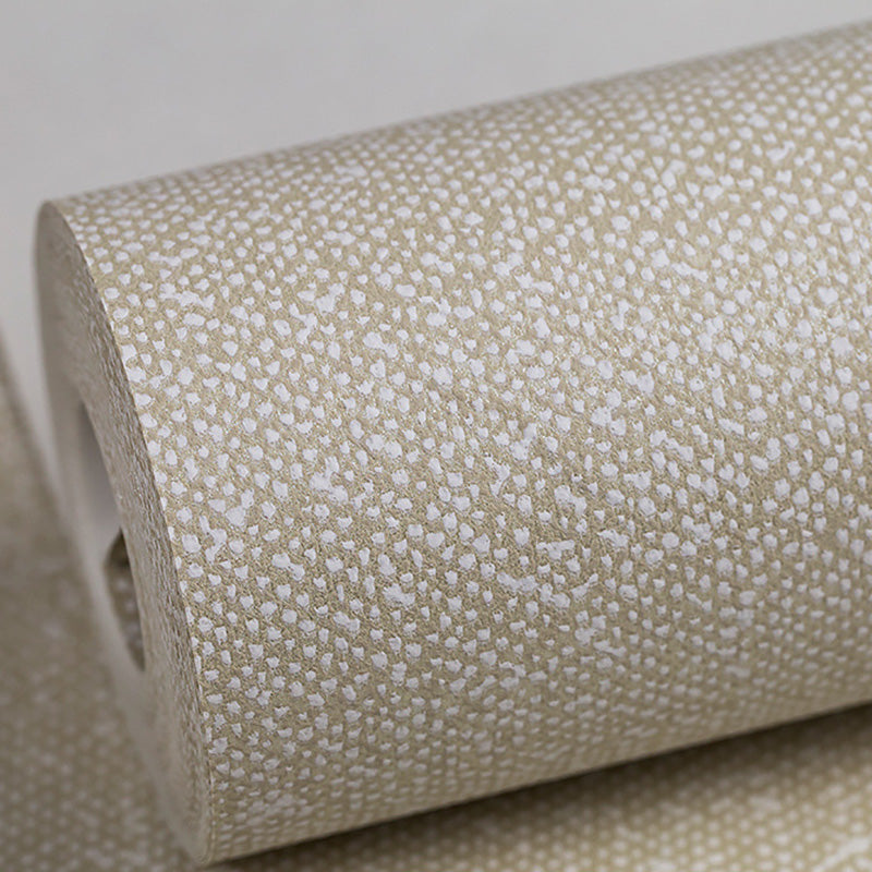 Simple Wall Covering in Pastel Color Linen Dots Wallpaper, Non-Pasted, 33-foot x 20.5-inch Beige Clearhalo 'Modern wall decor' 'Modern' 'Wallpaper' Wall Decor' 1124216