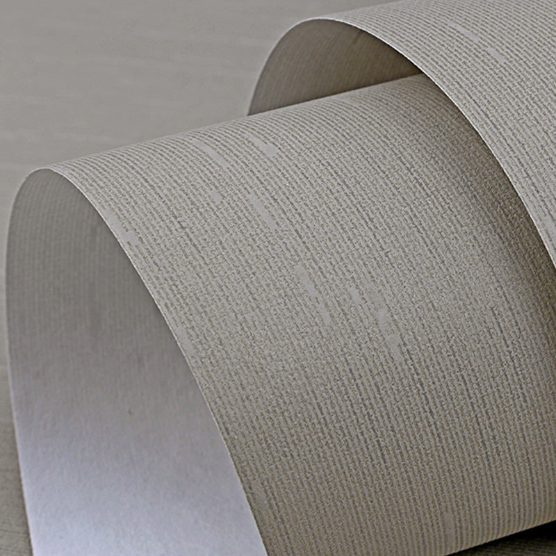 20.5" x 33' Textured Wallpaper Roll for Dining Room Non-Woven Wall Decor in Dark Color, Stain-Resistant Grey Clearhalo 'Modern wall decor' 'Modern' 'Wallpaper' Wall Decor' 1124292