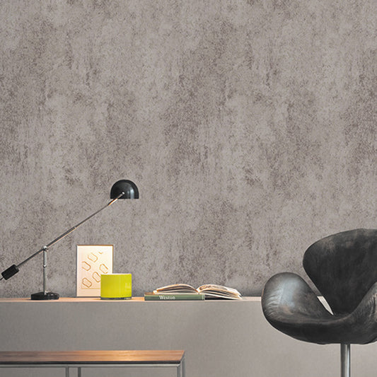 Dark Color Industrial Wallpaper 20.5 in x 33 ft Cement Surface Wall Covering for Home Decor Grey Clearhalo 'Modern wall decor' 'Modern' 'Wallpaper' Wall Decor' 1125027