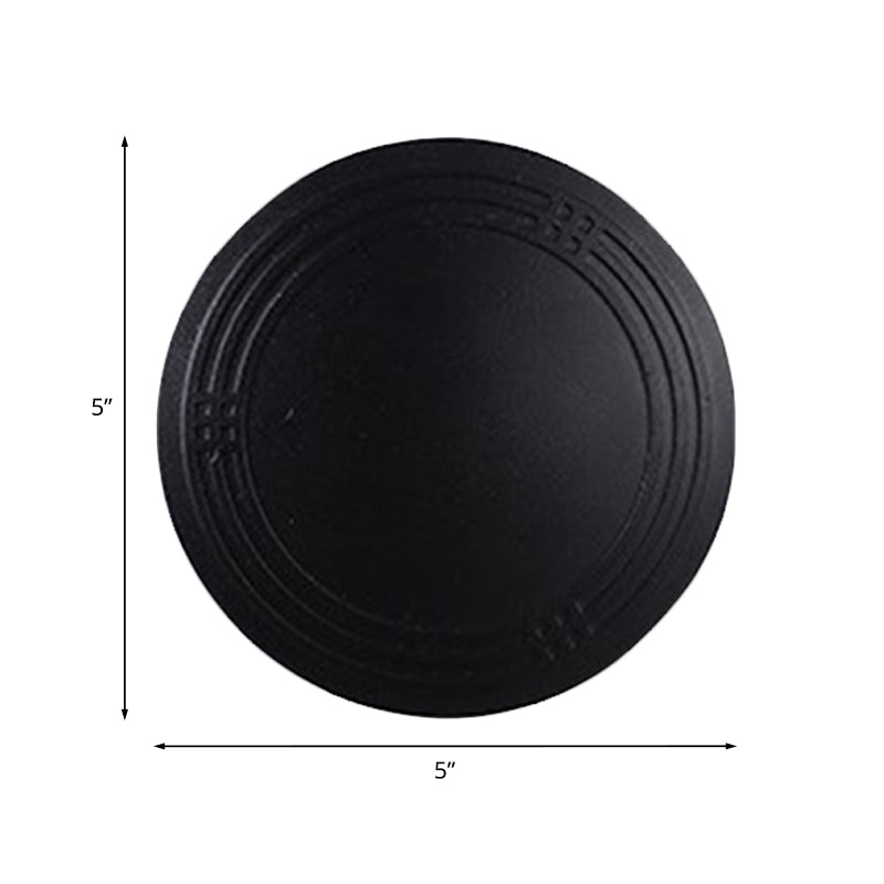 Flower Pathway 4-Sided Wall Lamp Aluminum Contemporary LED Sconce Lighting Fixture in Black Clearhalo 'Cast Iron' 'Glass' 'Industrial' 'Modern wall lights' 'Modern' 'Tiffany' 'Traditional wall lights' 'Wall Lamps & Sconces' 'Wall Lights' Lighting' 1125761