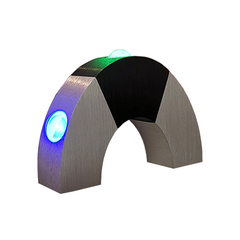 Black and Silver Arch Small Wall Light Simplicity Aluminum RGB Color ...