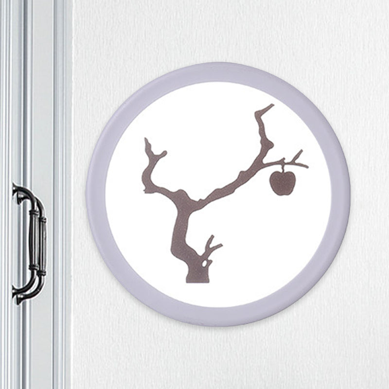 Bare Tree Bedroom Wall Lamp Acrylic Minimalist LED Mural Lighting in White and Coffee White B Clearhalo 'Cast Iron' 'Glass' 'Industrial' 'Modern wall lights' 'Modern' 'Tiffany' 'Traditional wall lights' 'Wall Lamps & Sconces' 'Wall Lights' Lighting' 1126309