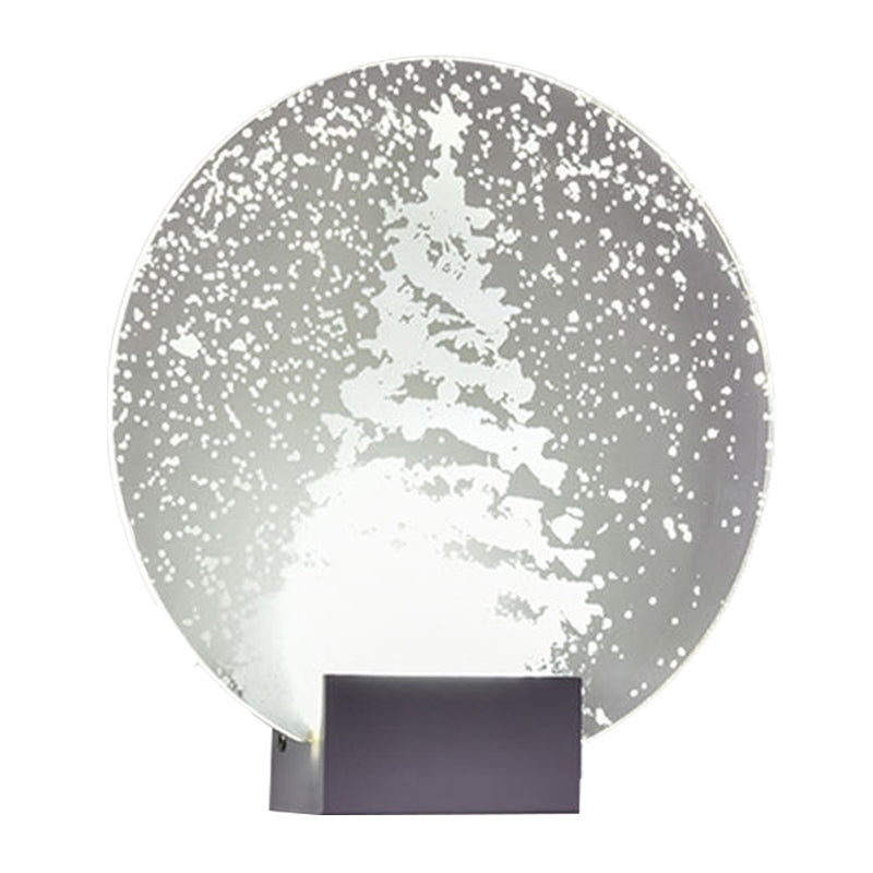 Hotel LED Mural Light Art Decor Clear Sconce Lighting with Winter Elk/Christmas Tree Pattern Metal Shade Clearhalo 'Cast Iron' 'Glass' 'Industrial' 'Modern wall lights' 'Modern' 'Tiffany' 'Traditional wall lights' 'Wall Lamps & Sconces' 'Wall Lights' Lighting' 1126457