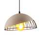 12"/14" Wide 1 Head Bowl Hanging Light Retro Style Black/Gray Finish Metal Pendant Lighting for Dining Table Clearhalo 'Ceiling Lights' 'Modern Pendants' 'Modern' 'Pendant Lights' 'Pendants' Lighting' 1126769
